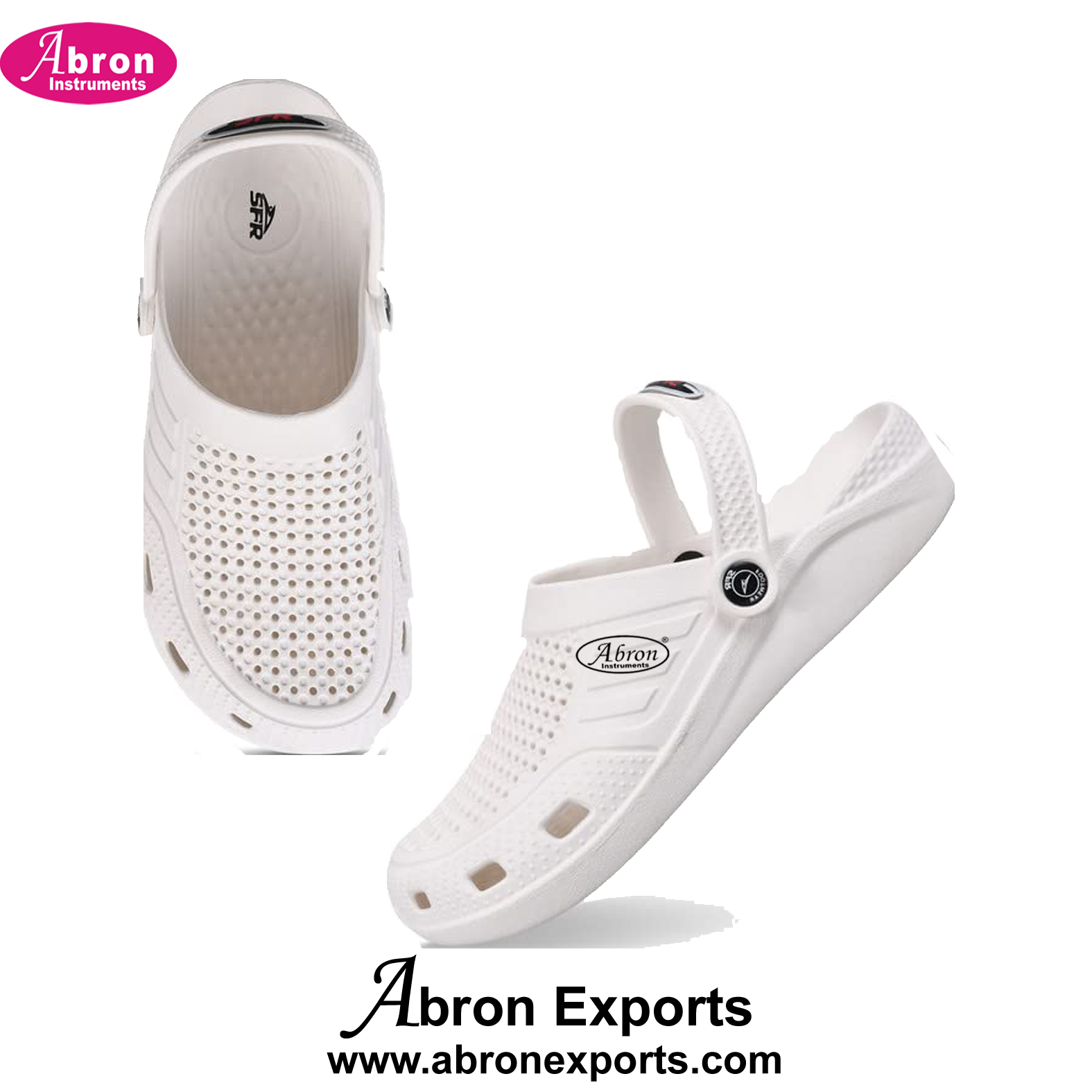 Shoes Rubber Unisex Clogs Water Resistant Sandals Adjustable Strap Anti Skid Washable Abron ABM-2655CW 